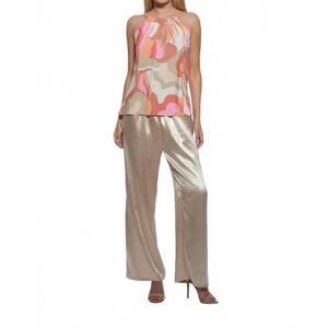 NEW JULIAN CHANG hall halter top in bloom